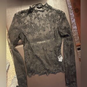 Elegant Black Lace Top